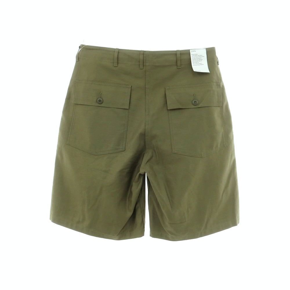 [Used] [Unused] CIOTA URBAN RESEARCH exclusive 2025 Spring/Summer cotton baker shorts, olive [6] [Condition rank S] [Men&