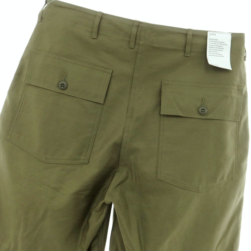 [Used] [Unused] CIOTA URBAN RESEARCH exclusive 2025 Spring/Summer cotton baker shorts, olive [6] [Condition rank S] [Men&