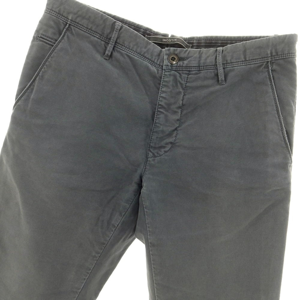 [Used] INCOTEX TRICOCHINO stretch cotton casual slacks pants, grey [31] [Condition rank C] [Men&