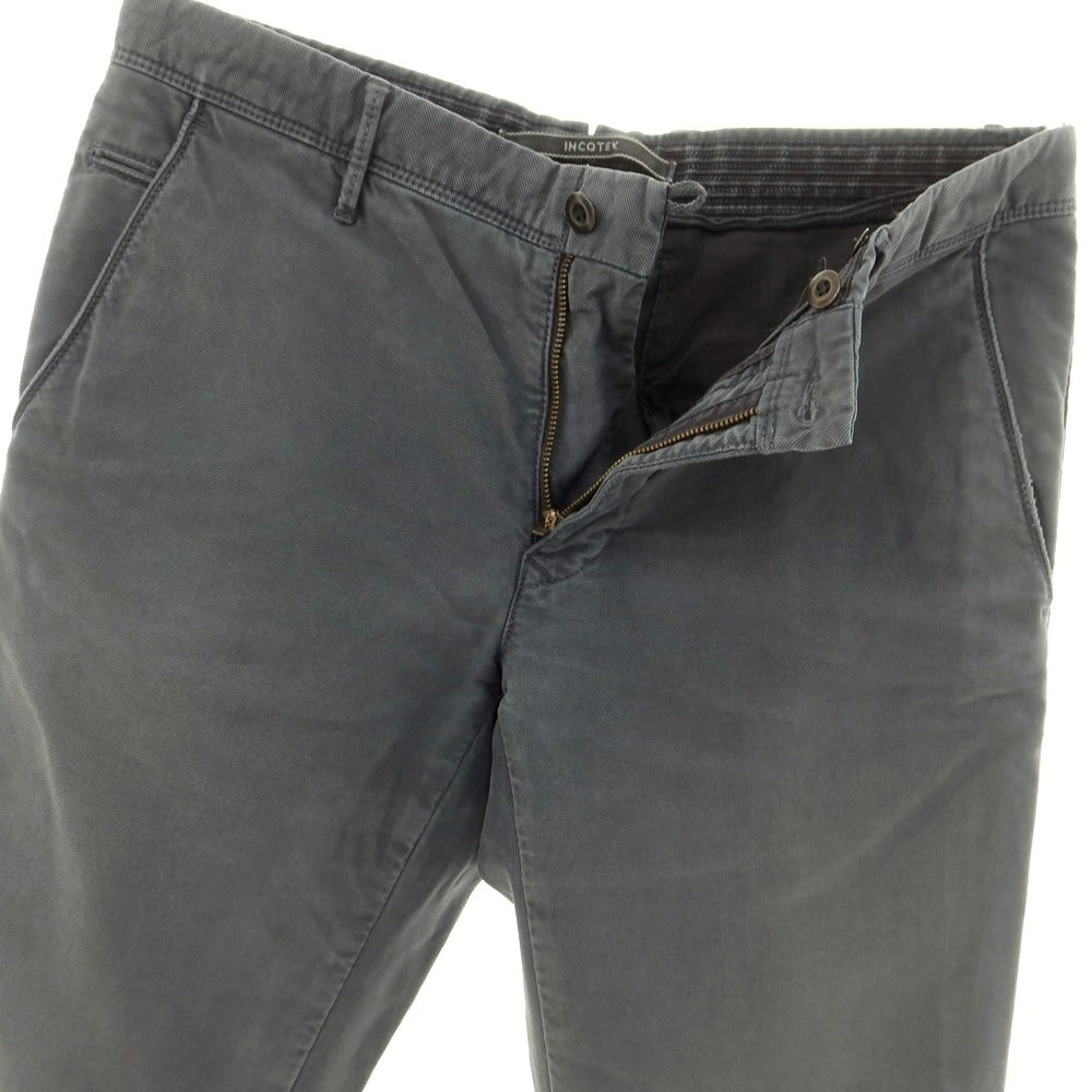 [Used] INCOTEX TRICOCHINO stretch cotton casual slacks pants, grey [31] [Condition rank C] [Men&