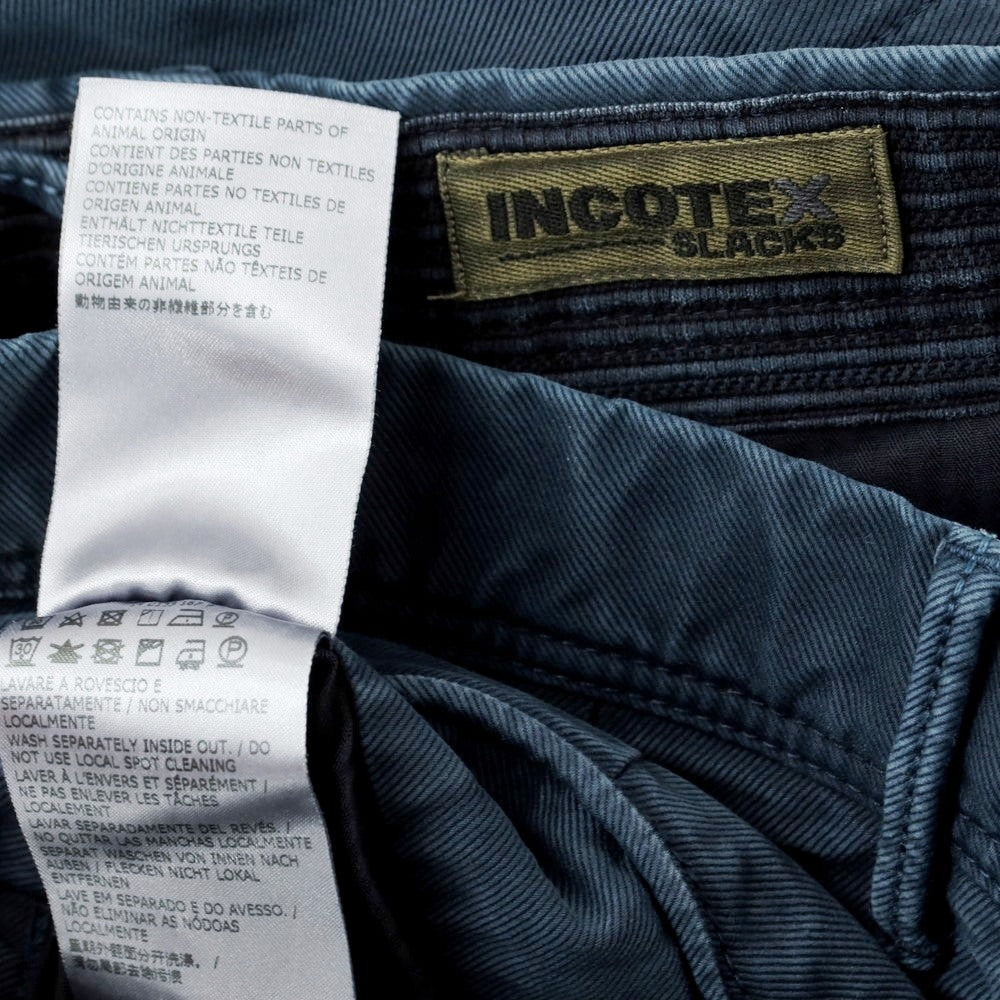 [Used] INCOTEX Stretch Cotton Casual Slacks Pants Navy [31] [Condition Rank C] [Men&