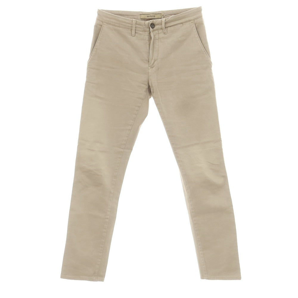 [Used] SIVIGLIA Stretch Cotton Casual Slacks Pants Beige [29] [Condition Rank D] [Men&