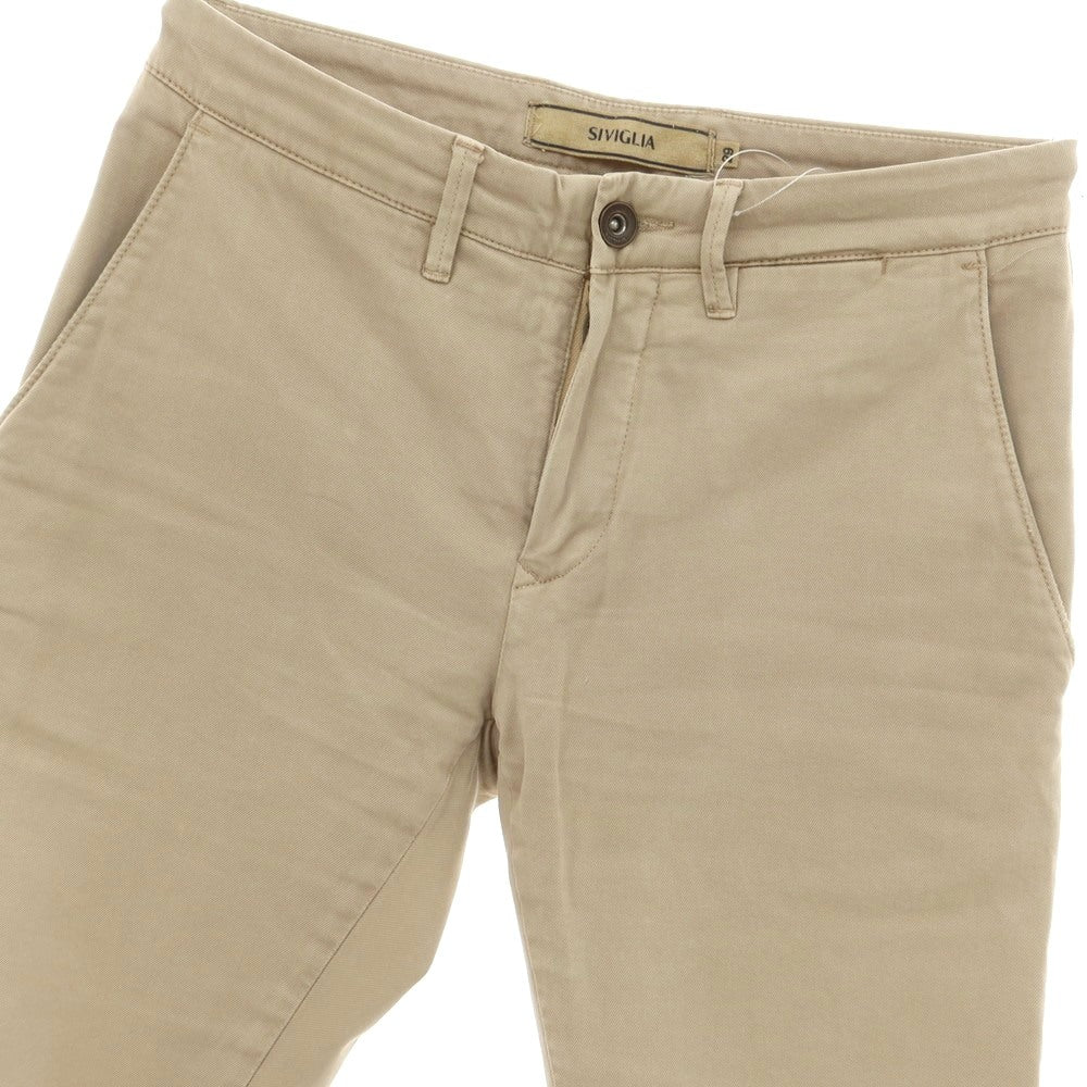 [Used] SIVIGLIA Stretch Cotton Casual Slacks Pants Beige [29] [Condition Rank D] [Men&