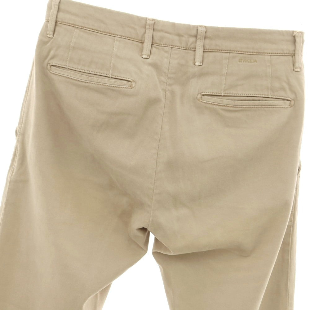 [Used] SIVIGLIA Stretch Cotton Casual Slacks Pants Beige [29] [Condition Rank D] [Men&