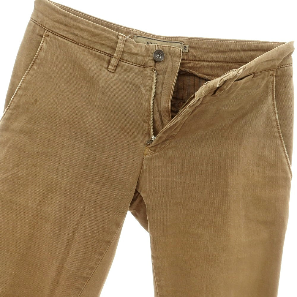 [Used] SIVIGLIA Stretch Cotton Casual Slacks Pants Brown [29] [Condition Rank D] [Men&