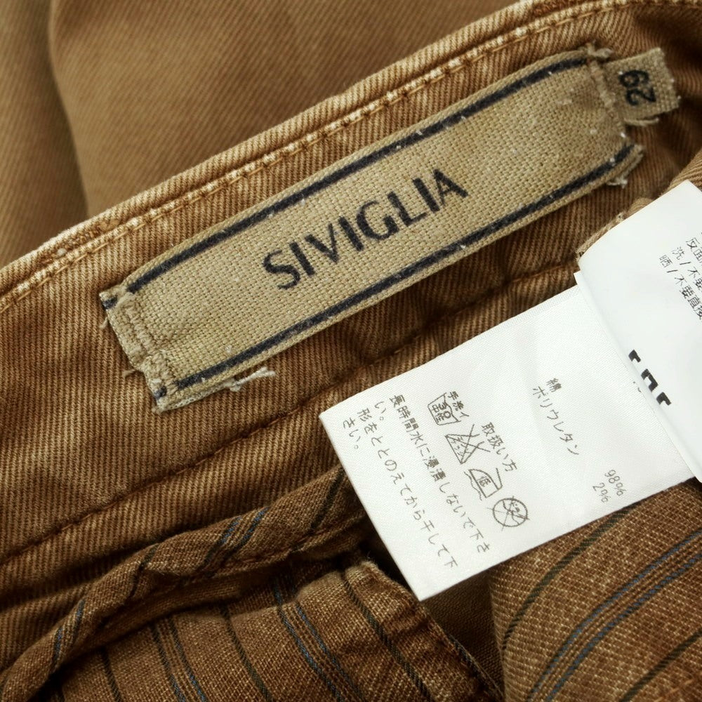 [Used] SIVIGLIA Stretch Cotton Casual Slacks Pants Brown [29] [Condition Rank D] [Men&
