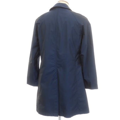 【中古】アクアスキュータム Aquascutum ナイロン ステンカラーコート ネイビー【 38 】【 状態ランクC 】【 メンズ 】