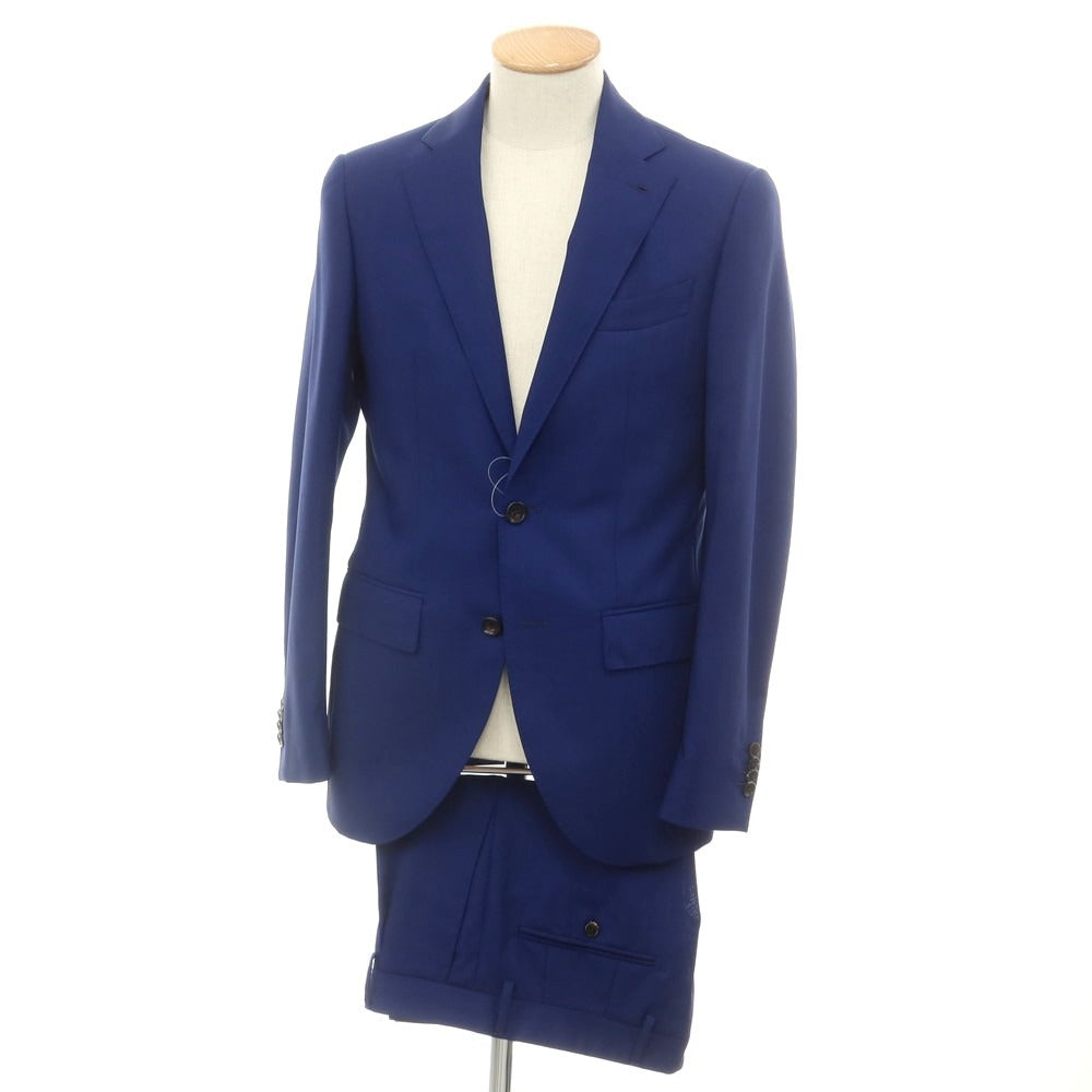【中古】ルイジ ビアンキ マントヴァ Luigi Bianchi Mantova ウール 2つボタンスーツ ダークブルー【 44 】【 状態ランクB 】【 メンズ 】