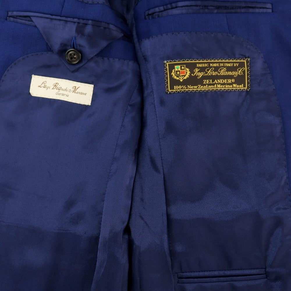 【中古】ルイジ ビアンキ マントヴァ Luigi Bianchi Mantova ウール 2つボタンスーツ ダークブルー【 44 】【 状態ランクB 】【 メンズ 】