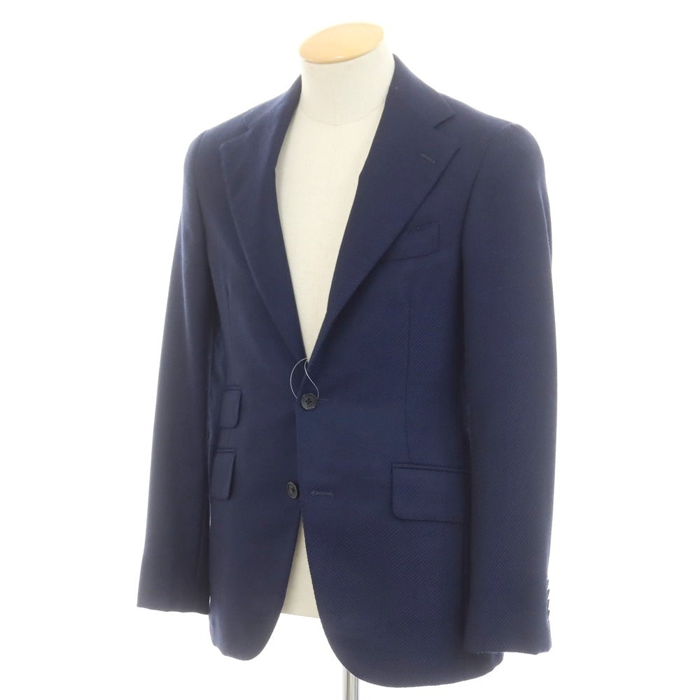 【中古】ベルベスト Belvest ウール テーラードジャケット ネイビー【 44 】【 状態ランクB 】【 メンズ 】