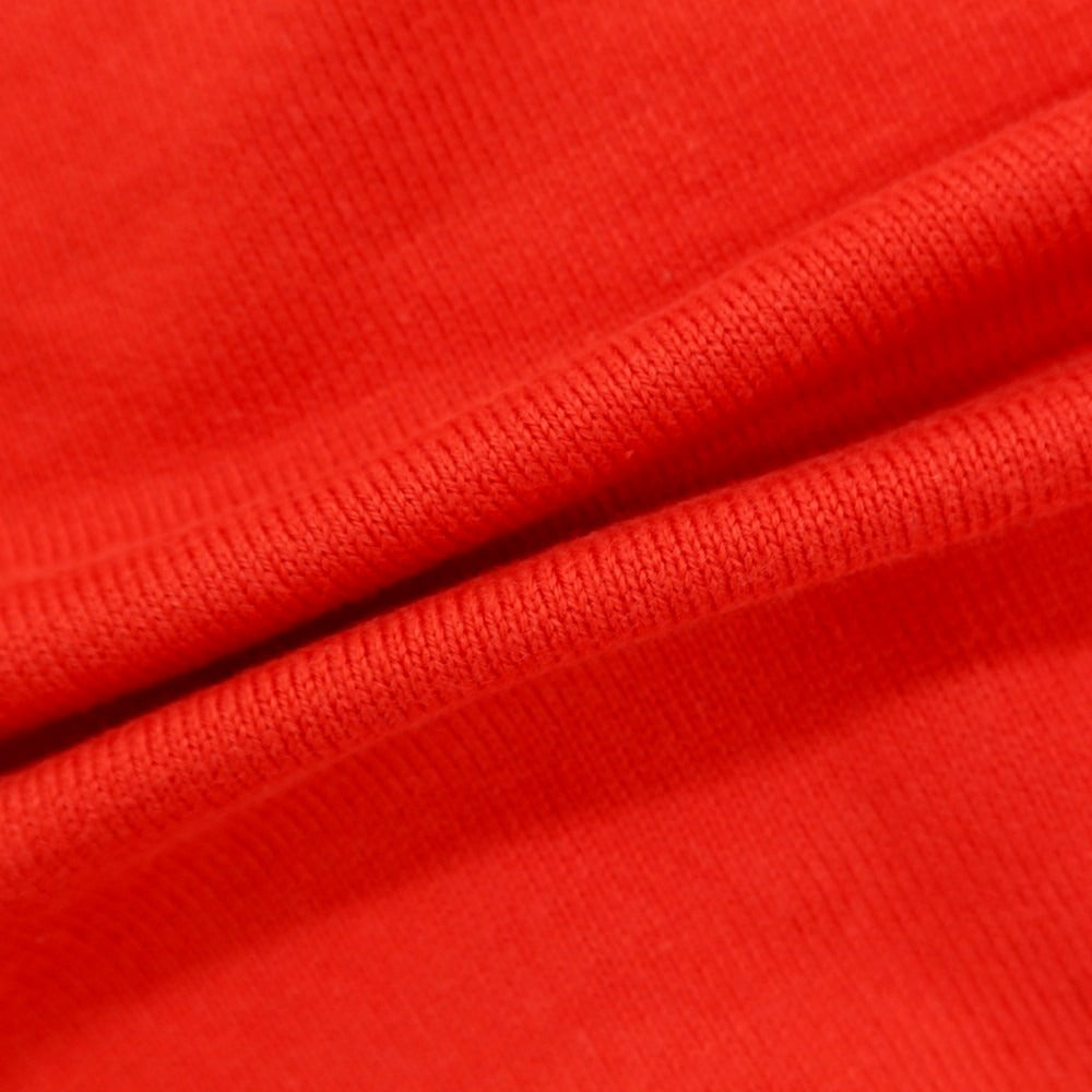 [Used] CRUCIANI High Gauge Cotton V-neck Pullover Knit Red [46] [Condition Rank B] [Men&