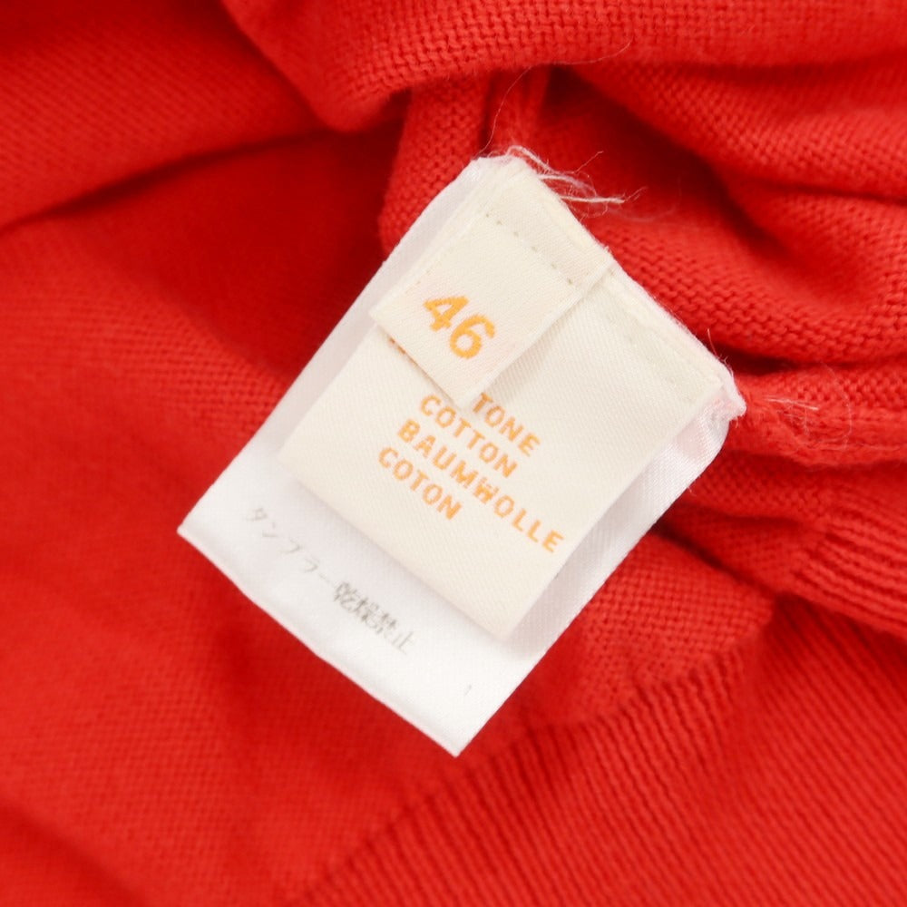 [Used] CRUCIANI High Gauge Cotton V-neck Pullover Knit Red [46] [Condition Rank B] [Men&