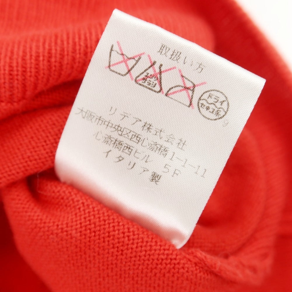 [Used] CRUCIANI High Gauge Cotton V-neck Pullover Knit Red [46] [Condition Rank B] [Men&