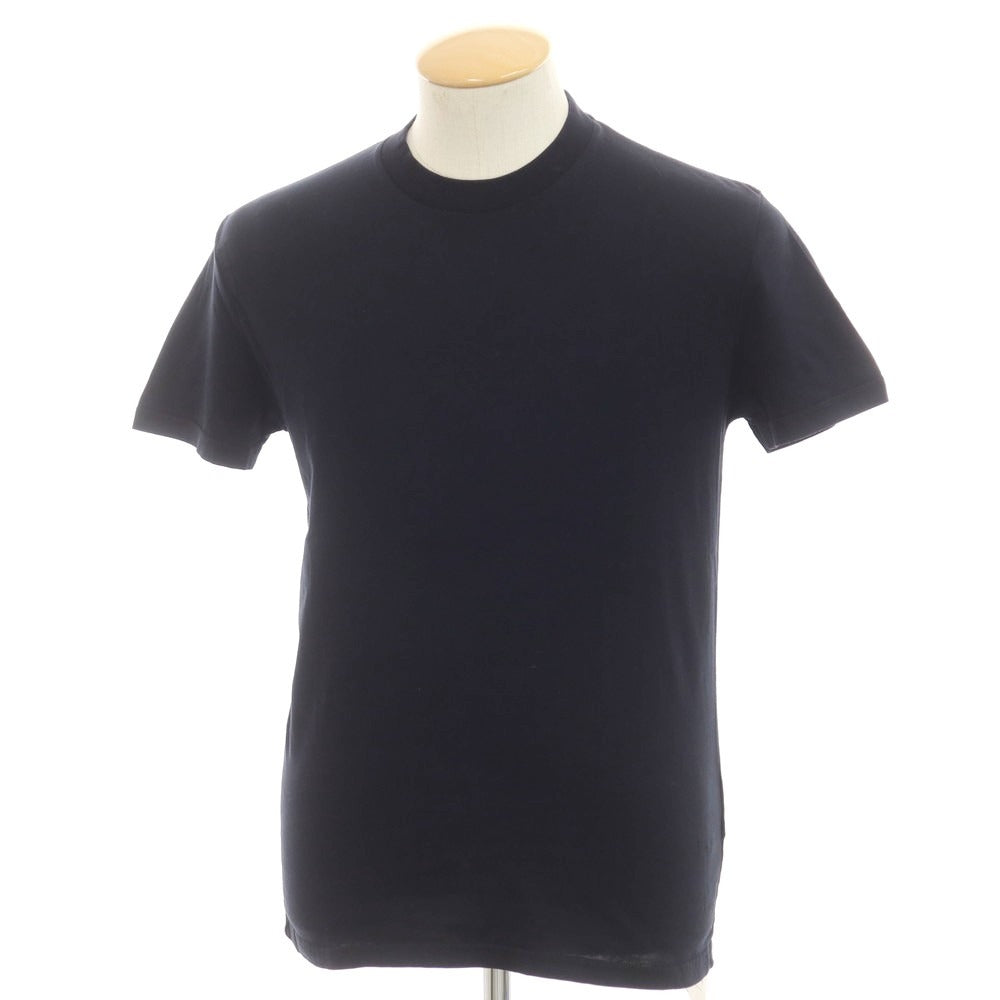 【中古】プラダ PRADA コットン クルーネック 半袖Ｔシャツ ダークネイビー【 XS 】【 状態ランクC 】【 メンズ 】