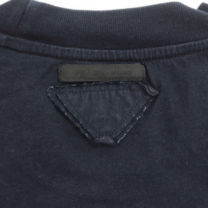 [Used] PRADA Cotton Crew Neck Short Sleeve T-Shirt Dark Navy [XS] [Condition Rank C] [Men&