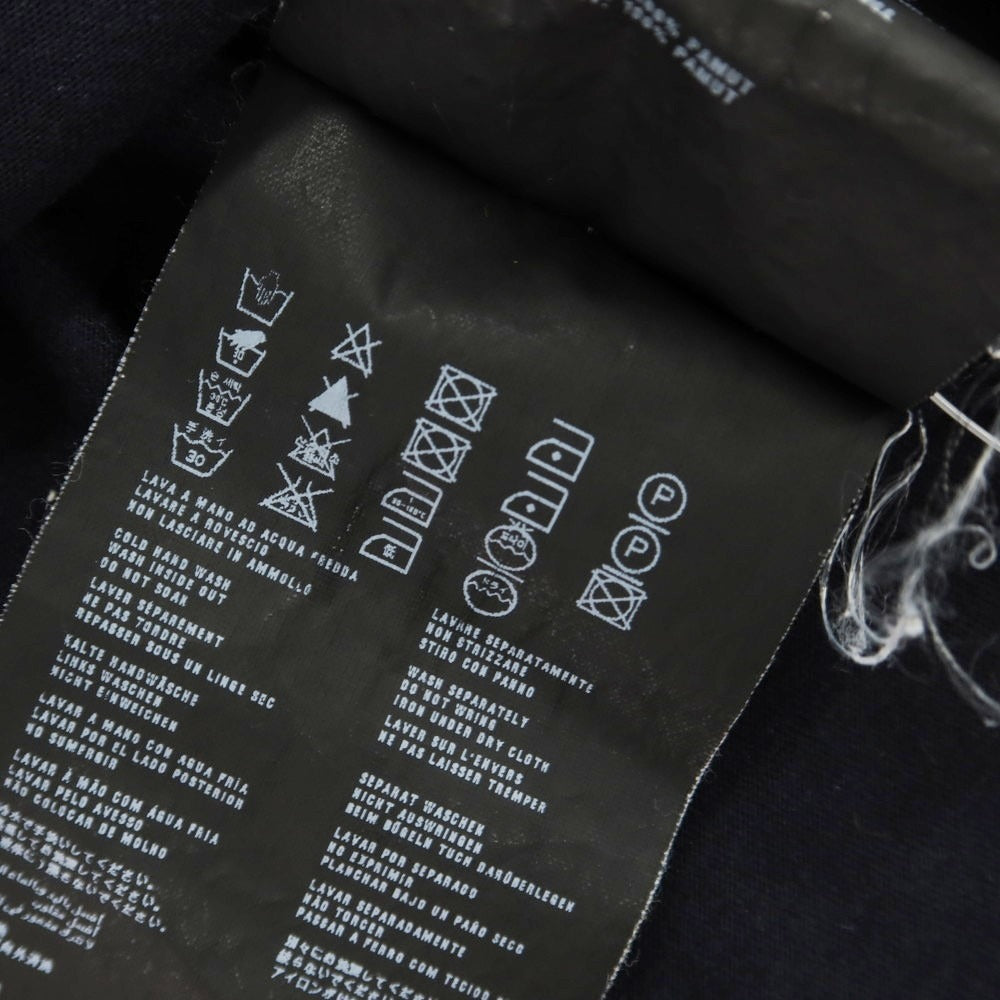 [Used] PRADA Cotton Crew Neck Short Sleeve T-Shirt Dark Navy [XS] [Condition Rank C] [Men&
