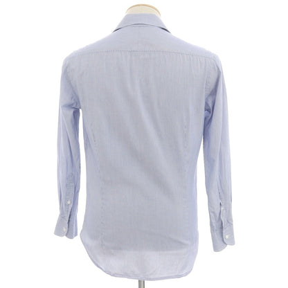 [Used] ORIAN Cotton Striped Horizontal Collar Dress Shirt Blue x White [37] [Condition Rank C] [Men&