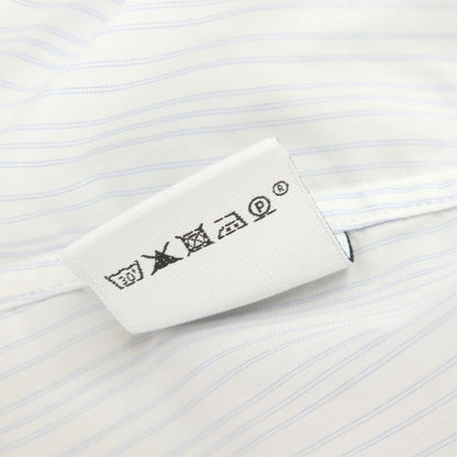[Used] Hermes HERMES Cotton Pinstripe Wide Collar Dress Shirt White x Blue [39] [Condition Rank C] [Men&