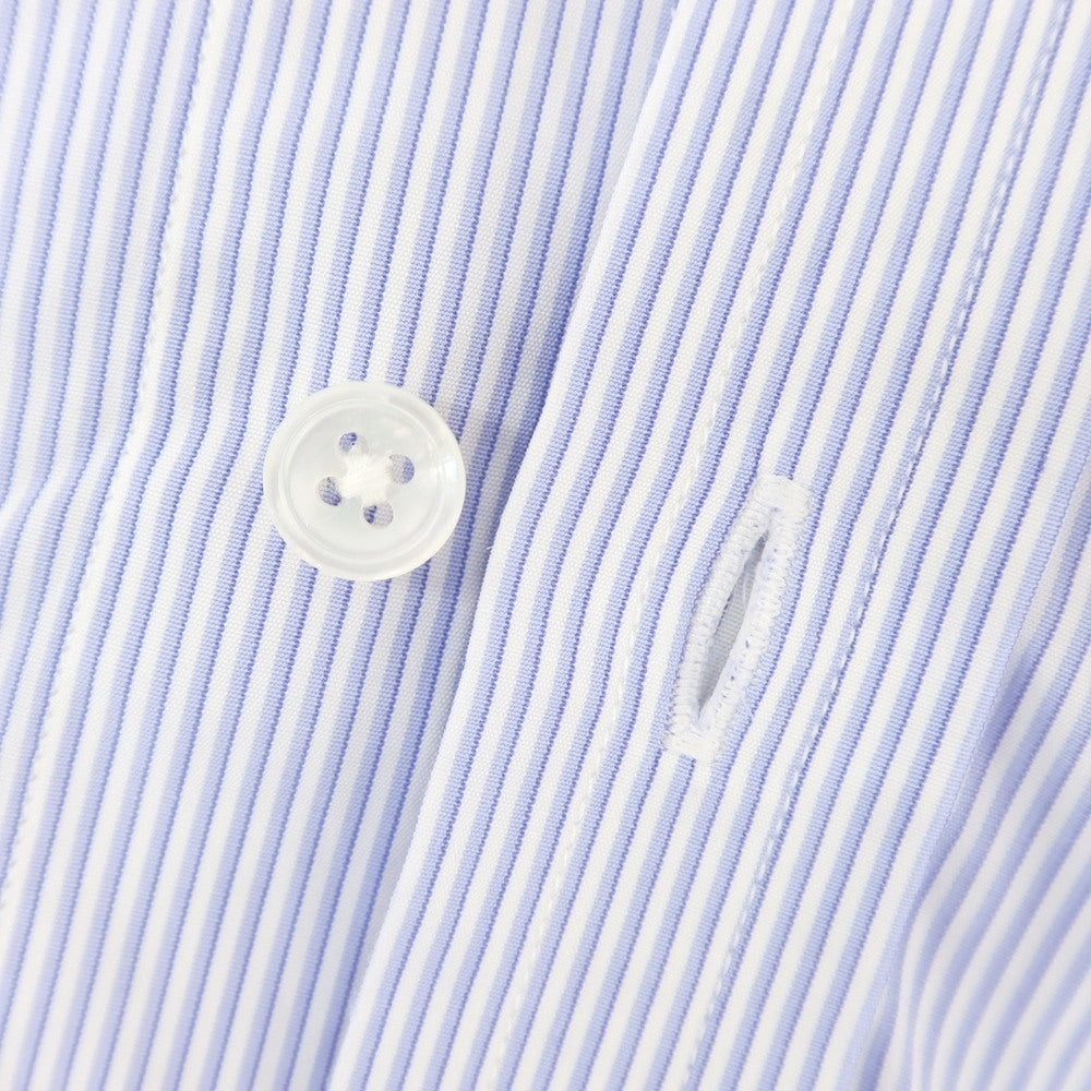 [Used] Turnbull &amp;amp; Asser Cotton Striped Double Cuff Wide Collar Dress Shirt Blue x White [39] [Condition Rank C] [Men&