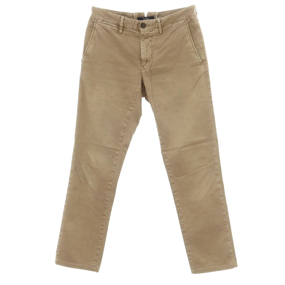 [Used] INCOTEX Stretch Cotton Casual Slacks Pants Dark Beige [30] [Condition Rank C] [Men&