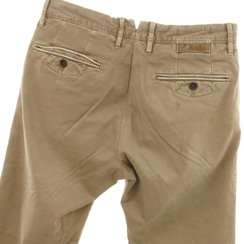 [Used] INCOTEX Stretch Cotton Casual Slacks Pants Dark Beige [30] [Condition Rank C] [Men&