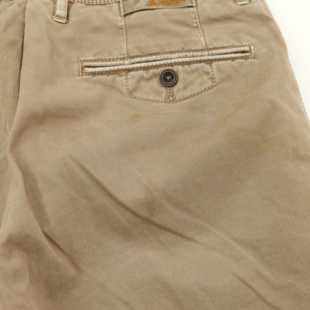 [Used] INCOTEX Stretch Cotton Casual Slacks Pants Dark Beige [30] [Condition Rank C] [Men&