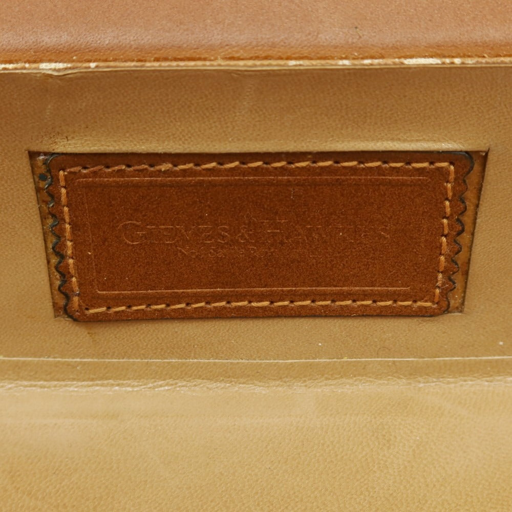 [Used] Gieves &amp;amp; Hawkes GIEVES&amp;amp;HAWKES Leather Attache Case Brown [Condition Rank C] [Men&