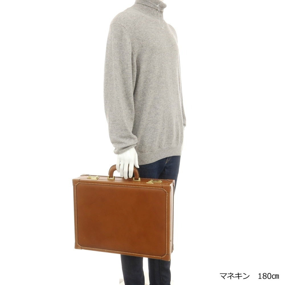 [Used] Gieves &amp;amp; Hawkes GIEVES&amp;amp;HAWKES Leather Attache Case Brown [Condition Rank C] [Men&