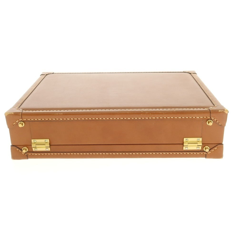 [Used] Gieves &amp;amp; Hawkes GIEVES&amp;amp;HAWKES Leather Attache Case Brown [Condition Rank C] [Men&
