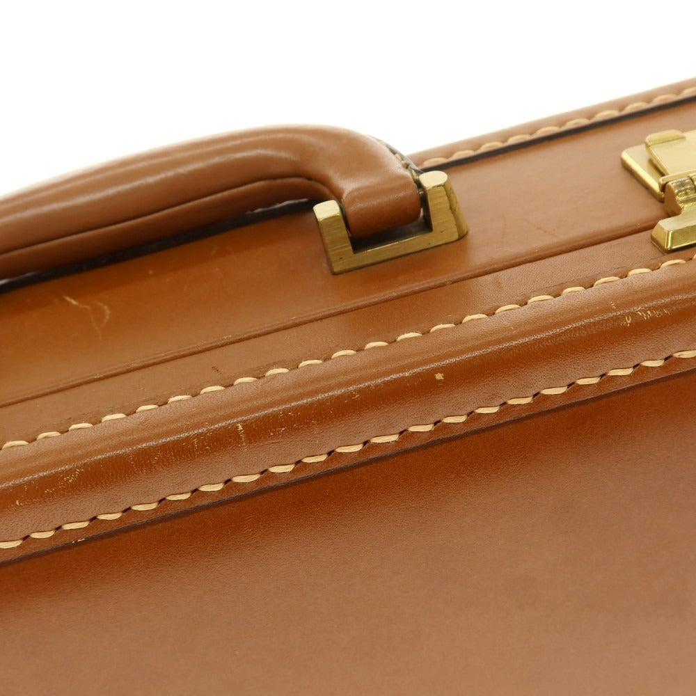 [Used] Gieves &amp;amp; Hawkes GIEVES&amp;amp;HAWKES Leather Attache Case Brown [Condition Rank C] [Men&