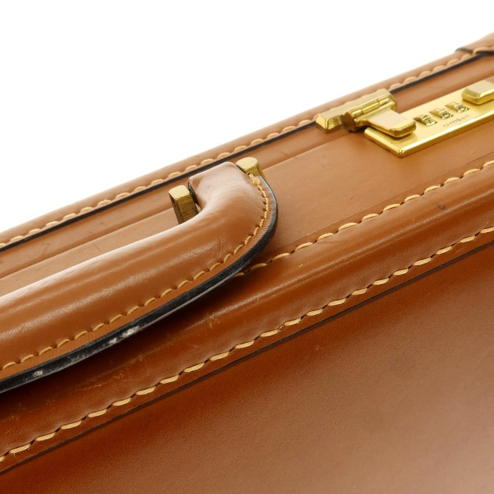[Used] Gieves &amp;amp; Hawkes GIEVES&amp;amp;HAWKES Leather Attache Case Brown [Condition Rank C] [Men&