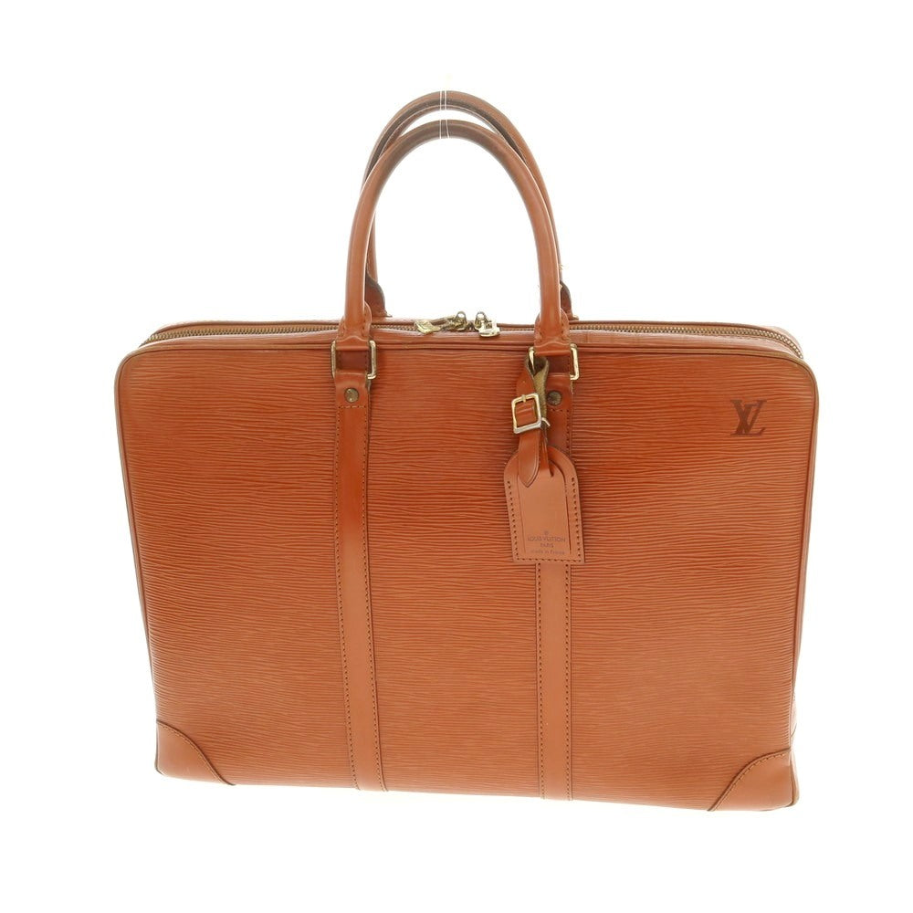 【中古】ルイ ヴィトン LOUIS VUITTON エピ ポルトドキュマン ヴォワヤージュ ブリーフケース ライトブラウン【 状態ランクD 】【 メンズ 】
