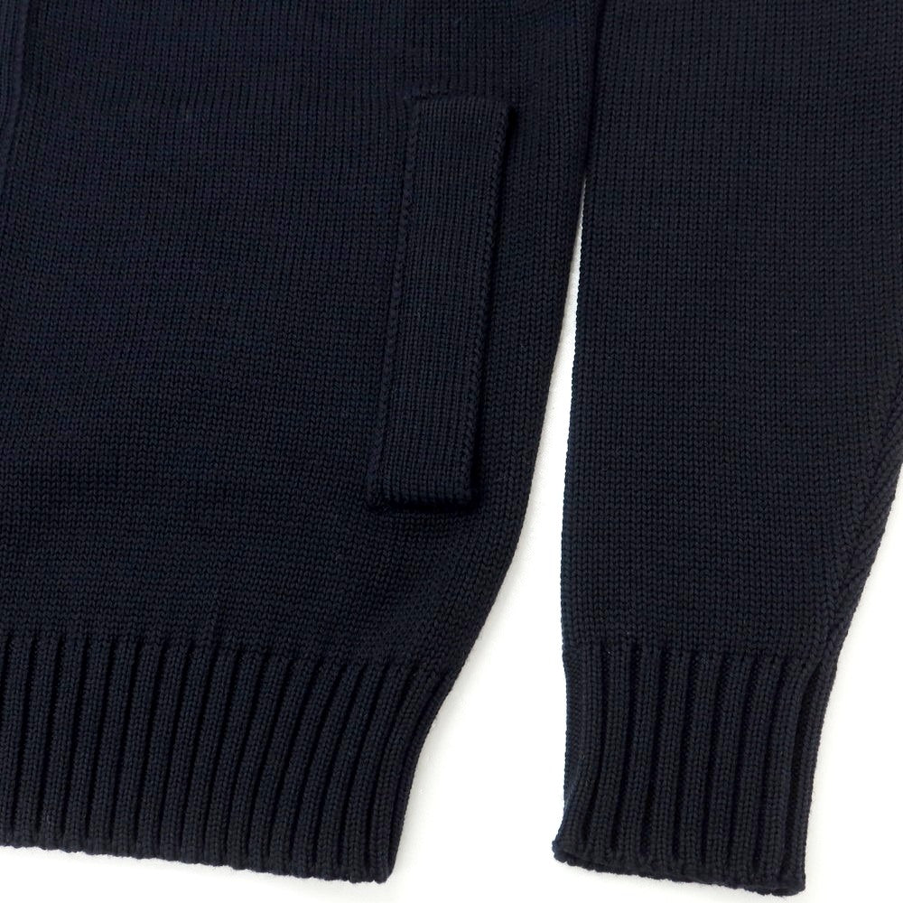 [New] ZANONE CHIOTO Kyoto mid gauge wool stand collar cardigan navy [44] [Condition rank N] [Men&