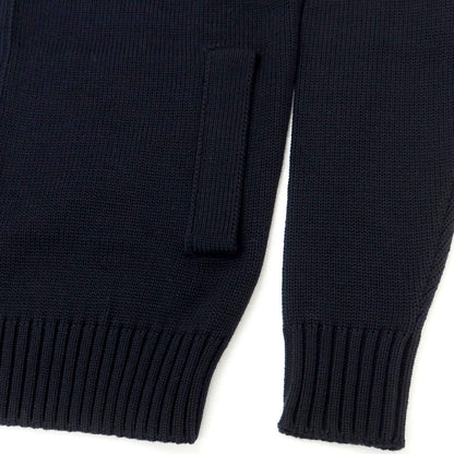 [New] ZANONE CHIOTO Kyoto mid gauge wool stand collar cardigan navy [44] [Condition rank N] [Men&