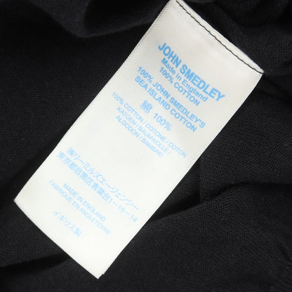 【中古】ジョンスメドレー JOHN SMEDLEY ハイゲージ コットン 半袖 ポロニット ブラック【 XL 】【 状態ランクB 】【 メンズ 】