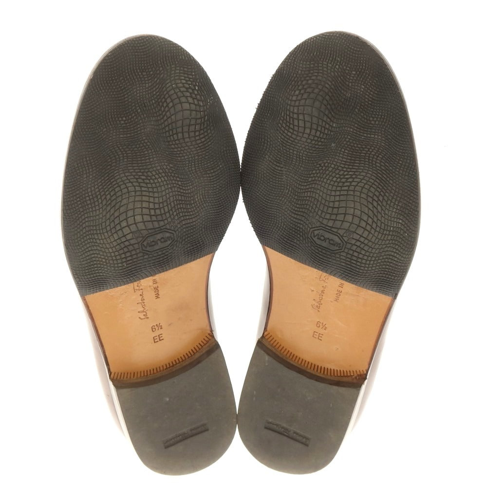 [Used] Salvatore Ferragamo bit loafers, brown [6 1/2EE] [Condition rank B] [Men&