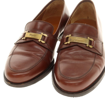 [Used] Salvatore Ferragamo bit loafers, brown [6 1/2EE] [Condition rank B] [Men&