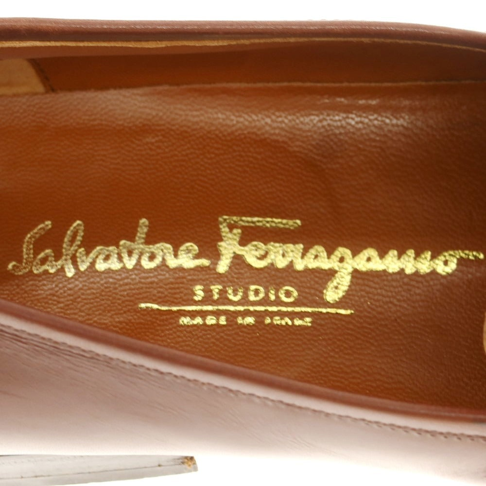[Used] Salvatore Ferragamo bit loafers, brown [6 1/2EE] [Condition rank B] [Men&