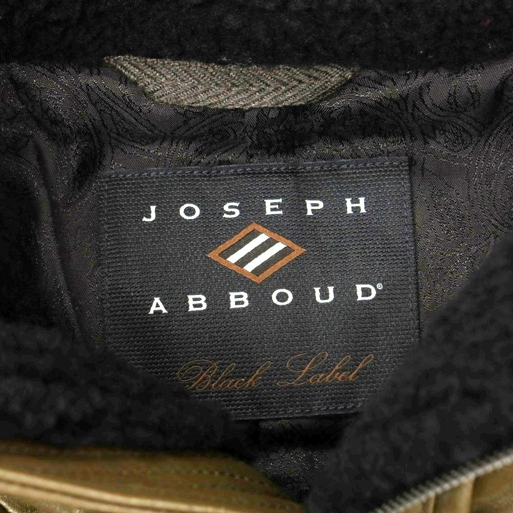 【中古】ジョセフアブード JOSEPH ABBOUD ラムレザー フーデッドコート オリーブカーキ【サイズM】【 状態ランクA 】【 メンズ 】 [DPD]