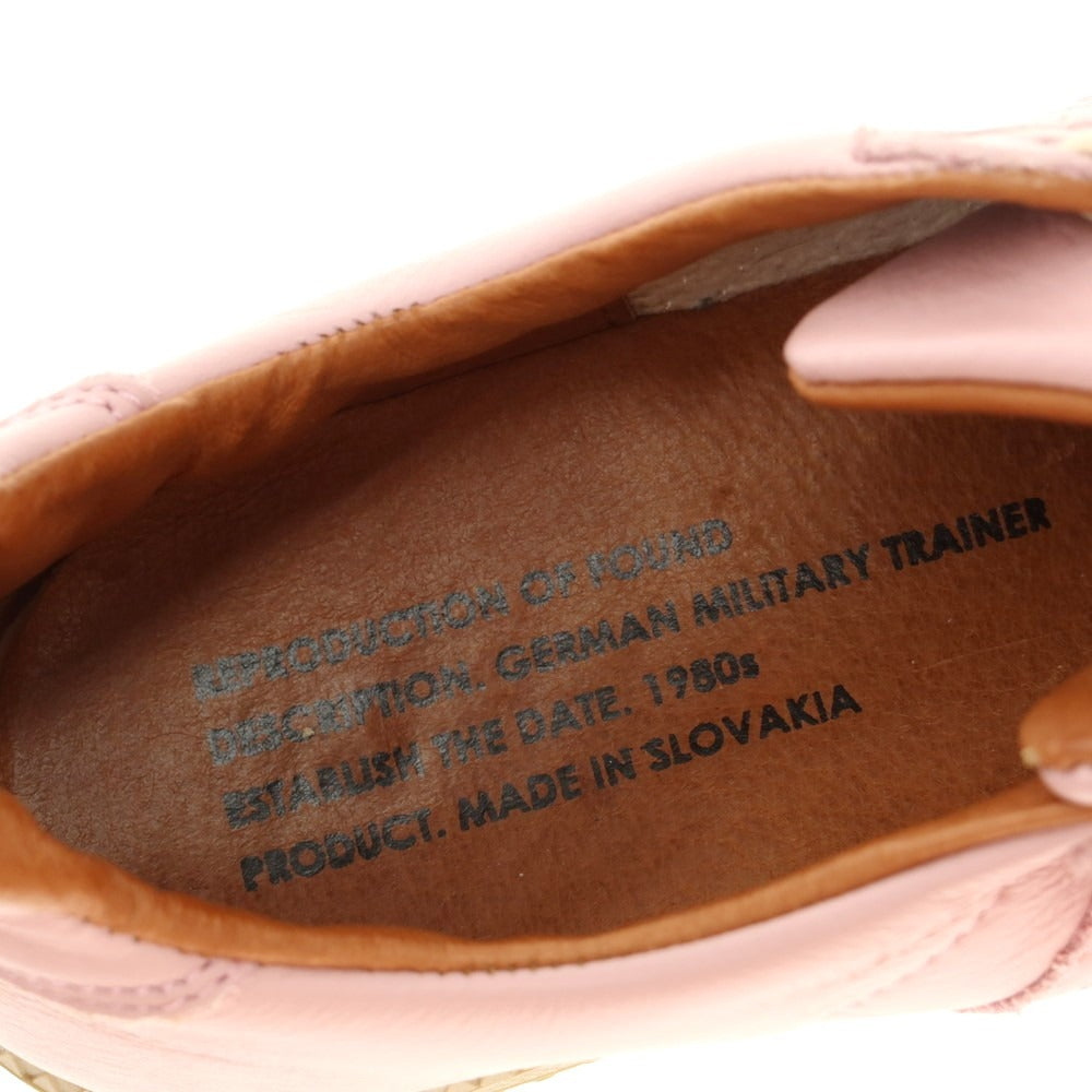 [Used] REPRODUCTION OF FOUND Leather German Military Trainer Sneakers Pink [40] [Condition Rank A] [Men&
