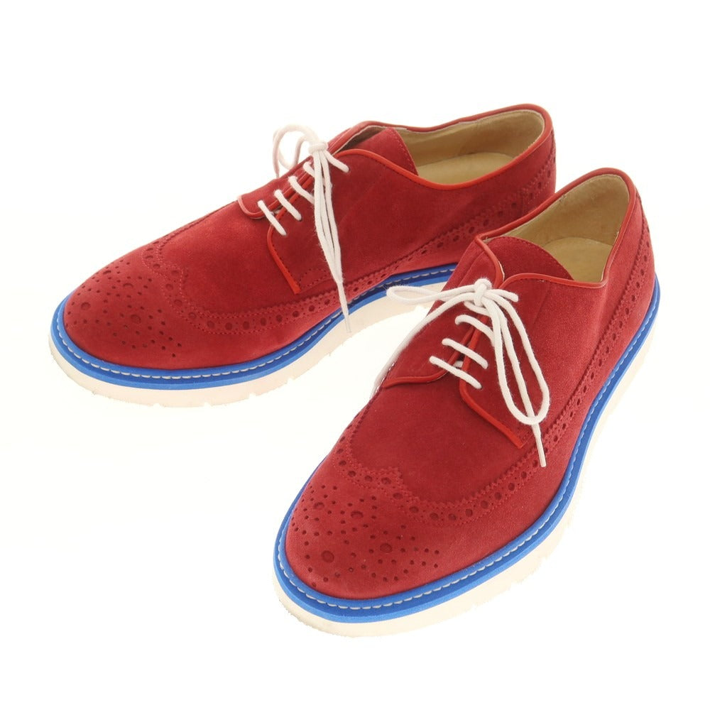[Used] BOEMOS Suede Wingtip Dress Shoes Red x Blue [40] [Condition Rank A] [Men&