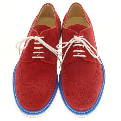 [Used] BOEMOS Suede Wingtip Dress Shoes Red x Blue [40] [Condition Rank A] [Men&