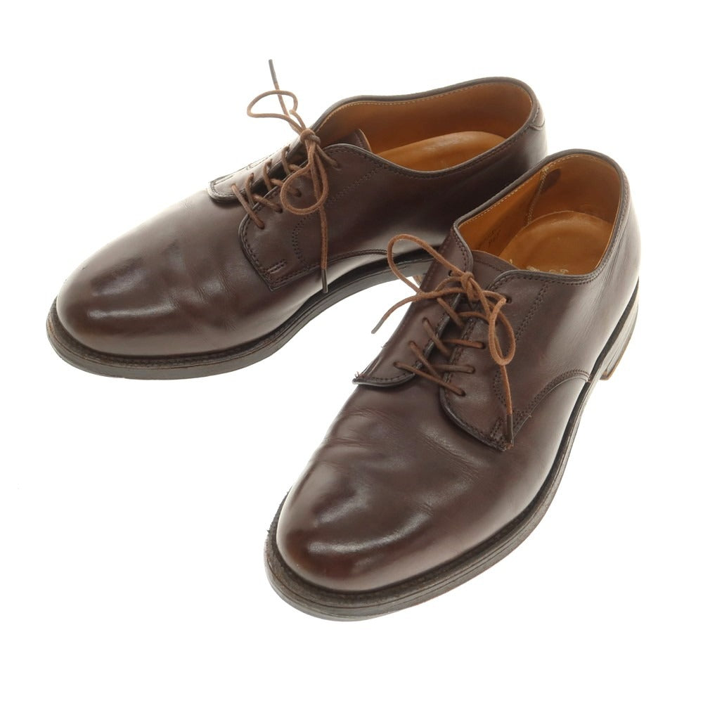 【中古】オールデン ALDEN 969 カーフ プレーントゥ ドレスシューズ ブラウン【 6 1/2 E 】【 状態ランクC 】【 メンズ 】