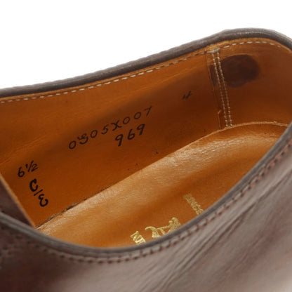 [Used] Alden 969 Calfskin Plain Toe Dress Shoes Brown [6 1/2 E] [Condition Rank C] [Men&