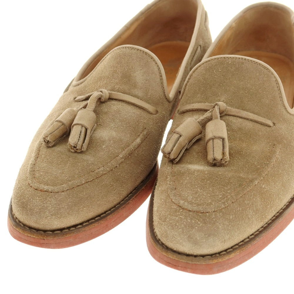 [Used] Crockett &amp;amp; Jones BECKENHAM Suede Tassel Loafers Beige [6D] [Condition Rank C] [Men&