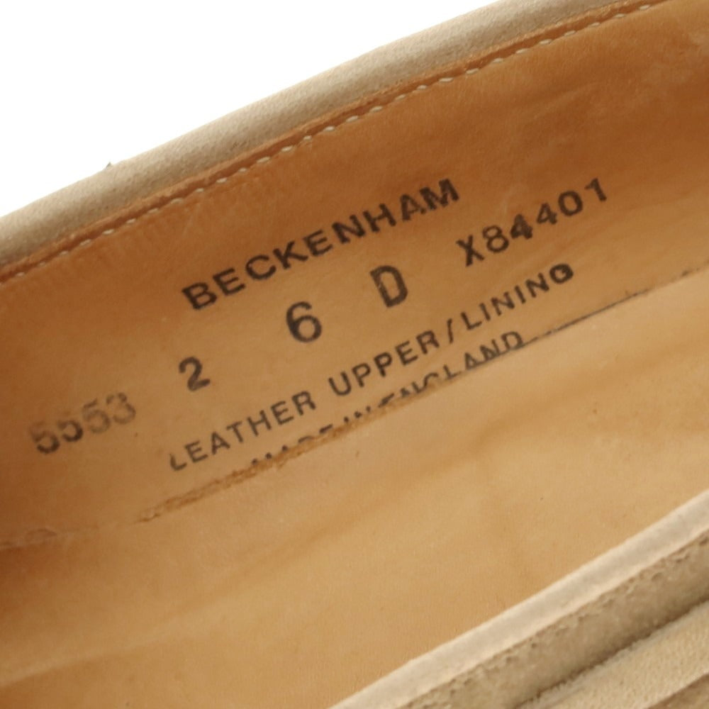 [Used] Crockett &amp;amp; Jones BECKENHAM Suede Tassel Loafers Beige [6D] [Condition Rank C] [Men&