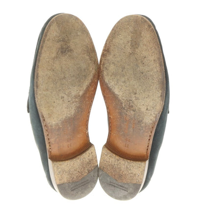 [Used] Salvatore Ferragamo Suede Bit Loafers Navy [6 1/2EE] [Condition Rank B] [Men&