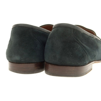 [Used] Salvatore Ferragamo Suede Bit Loafers Navy [6 1/2EE] [Condition Rank B] [Men&