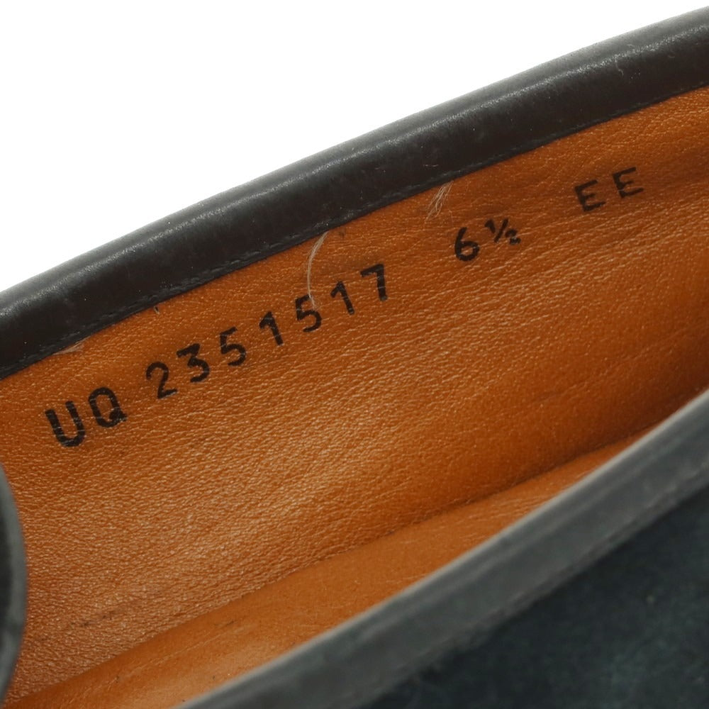 [Used] Salvatore Ferragamo Suede Bit Loafers Navy [6 1/2EE] [Condition Rank B] [Men&