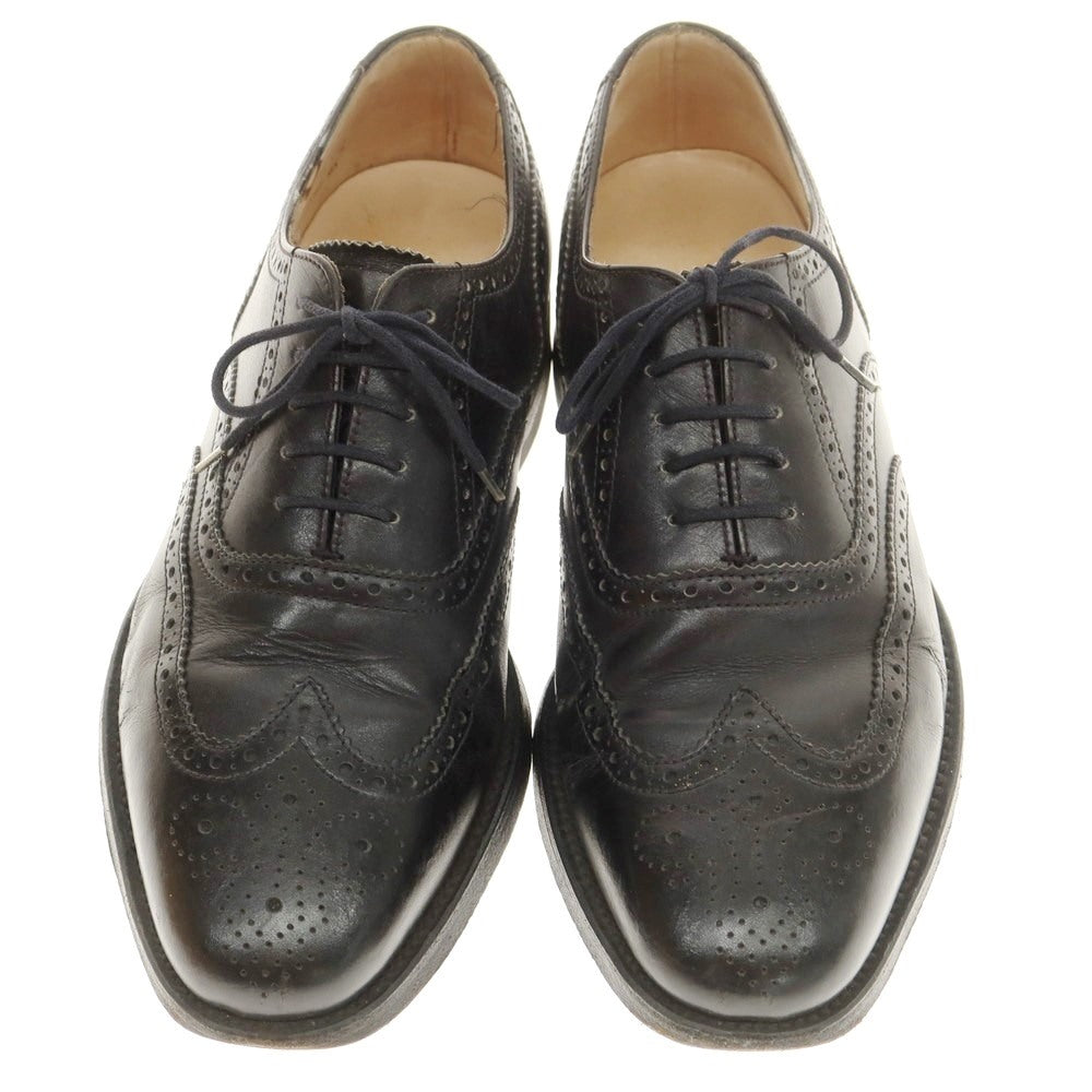 [Used] Loake calfskin wingtip dress shoes, black [6] [Condition rank D] [Men&